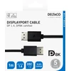 Kabelis DELTACO DisplayPort, 8K, DP 1.4, 1m, juodas / DP8K-1010-K / R00110014