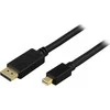 Kabelis DELTACO DisplayPort - mini DisplayPort, Ultra HD 30Hz, 10,8 Gb/s, juodas, 2,0m / DP-1121