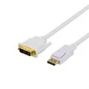 Bikuva.lt Kabelis DELTACO DisplayPort į DVI-D, Full HD 60Hz, 1.0m, baltas / DP-2011