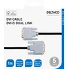 Kabelis DELTACO DVI-D Dual Link, 1080p 60Hz, 1m, juodas / 00120002