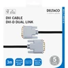 Kabelis DELTACO DVI-D Dual Link, 1080p 60Hz, 3m, juodas / 00120004