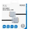Kabelis DELTACO DVI-D Dual Link, 1080p 60Hz, 2m, juodas / 00120003