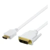 Kabelis DELTACO HDMI - DVI, 2m, „Full HD“, baltas / HDMI-112AD