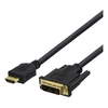 Kabelis DELTACO HDMI - DVI, 7 m, „Full HD“, juodas / HDMI-116D