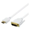 Kabelis DELTACO HDMI – DVI, 7m, „Full HD“, baltas / HDMI-116AD