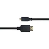 Kabelis DELTACO HDMI - micro HDMI, 4K UHD in 60Hz, 2m, juodas / HDMI-1023-K / 00100007