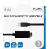Kabelis DELTACO miniDisplayPort į HDMI, 4K UHD, 3m, juodas / 00110021