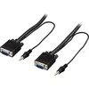 Kabelis DELTACO RGB HD 15ha-ha, 3.5mm audio, 3m, juodas / RGB-7C