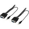 Kabelis DELTACO RGB HD 15ha-ha, 3.5mm audio, 20m, juodas / RGB-7G