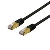Kabelis DELTACO S/FTP Cat6a, delta certified, LSZH, 1m, juodas / SFTP-61SAH