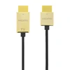 Kabelis DELTACO Itin plonas HDMI, 4K UHD, 3m, juodas/auksinis / HDMI-1043-K / 00100012