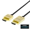 Kabelis DELTACO Itin plonas HDMI, 4K UHD, 3m, juodas/auksinis / HDMI-1043-K / 00100012