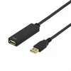 Kabelis DELTACO USB 2.0, 20.0m, juodas / USB2-EX20M