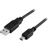 Kabelis DELTACO USB 2.0 "A-mini B", 1.0m, juodas / USB-24S