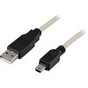 Kabelis DELTACO USB 2.0 "A-mini B", 1.0m, baltas-juodas / USB-24