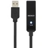 Kabelis DELTACO USB 2.0 ilgintuvas, 10.0m, aktyvus, juodas / USB2-EX10M