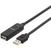 Kabelis DELTACO USB 2.0 ilgintuvas, 5.0m, aktyvus, juodas / USB2-EX5M