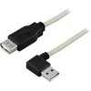 Kabelis DELTACO USB 2.0 ilgintuvas, kampinis, 0.2m / USB2-102A