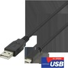 Kabelis DELTACO USB 2.0 Micro B, 2.4A, 2m juodas / USB-302S-K / R00140009