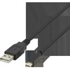 Kabelis DELTACO USB 2.0 Micro B, 2.4A, 3m, juodas / USB-303S-K / R00140010