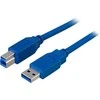 Kabelis DELTACO, USB 3.0, 2m, mėlynas / USB3-120