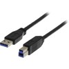 Kabelis DELTACO USB 3.0, Type A and - Type B and, 2m, juodas / USB3-120S