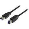 Kabelis DELTACO USB 3.0, Type A ha - Type B ha, 1m, juodas / USB3-110S
