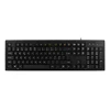 Klaviatūra DELTACO105 klavišai, Nordic išdėstymas, USB, 13 media klavišų, plonas dizainas, juoda / TB-626