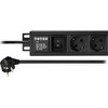 Maitinimo panelė 19 Toten, 3m, juoda / 19-6PDU