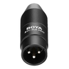 Mikrofono adapteris BOYA 35C-XLR Pro, 3.5mm (TRS) Mini-Jack Female į XLR Male, juodas / BOYA10134
