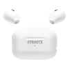 Bikuva.lt Mini bevielės ausinės STREETZ su krovimo dėklu, True Belaidės Stereo, baltos / TWS-114