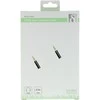 Mob. telefono kabelis DELTACO garso, 3.5mm-3.5mm, 0.5m, baltas lankstus / AUD-102