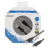 Mob. telefono kabelis DELTACO USB 2.0 "CA", 1.0m, juodas / USBC-1004-K