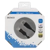 Mob. telefono kabelis DELTACO USB 2.0 "CA", 1.0m, juodas / USBC-1004-K