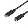 Mob. telefono kabelis DELTACO, USB 3.1, 1m, juodas / USBC-1054