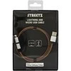 Deltaco Mob. telefono kabelis STREETZ USB-microUSB+Lightning, 1.0m, oranžinis / IPLH-241