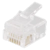Modulinė jungtis RJ12, 6P6C, 20-pack, skaidrI DELTACO / MD-2A