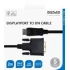 Monitoriaus kabelis DELTACO DisplayPort į DVI-D Single Link, Full HD 60Hz, 2m, juodas / DP-2020-K / 00110009
