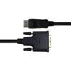 Monitoriaus kabelis DELTACO DisplayPort į DVI-D Single Link, Full HD 60Hz, 2m, juodas / DP-2020-K / 00110009