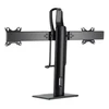 Bikuvalt Monitoriaus laikiklis DELTACO OFFICE su pasukimu, 2 monitoriams, pakeliamas, 17-27 ", juodas / ARM-0311