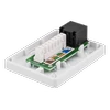 Neapsaugotas tinklo lizdas, UTP 1xRJ45, Cat6 DELTACO baltas / VR-217