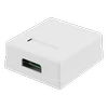 Neapsaugotas tinklo lizdas, UTP 2xRJ45, Cat6 DELTACO balta / VR-219