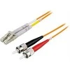 Optinis kabelis OM1, LC - ST, dvipusis, UPC, 62,5 / 125, 10m, DELTACO oranžinis / LCST-10M