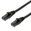 Patch kabelis DELTACO U/UTP High Flex Cat6, 24AWG, 500MHz, LSZH, juodas / UUTP-1502