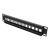 Patch panelė DELTACOIMP Keystone 10", 12 jungtys, juoda / 10-PATCH18