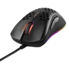 Pelė DELTACO GAMING su laidu, 6400 DPI, RGB, USB, juoda / GAM-108