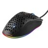 Pelė DELTACO GAMING su laidu, 6400 DPI, RGB, USB, juoda / GAM-108