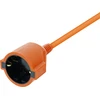 Prailginimo kabelis DELTACO naudojimui viduje, įžemintas, IP20, 20 m, oranžinis / GT-979