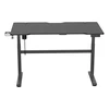 Žaidimų stalas Deltaco DT410 Gaming Desk, Motorizuotas, Reguliuojamo aukštis 730-1180mm, Juodas