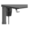 Žaidimų stalas Deltaco DT410 Gaming Desk, Motorizuotas, Reguliuojamo aukštis 730-1180mm, Juodas
